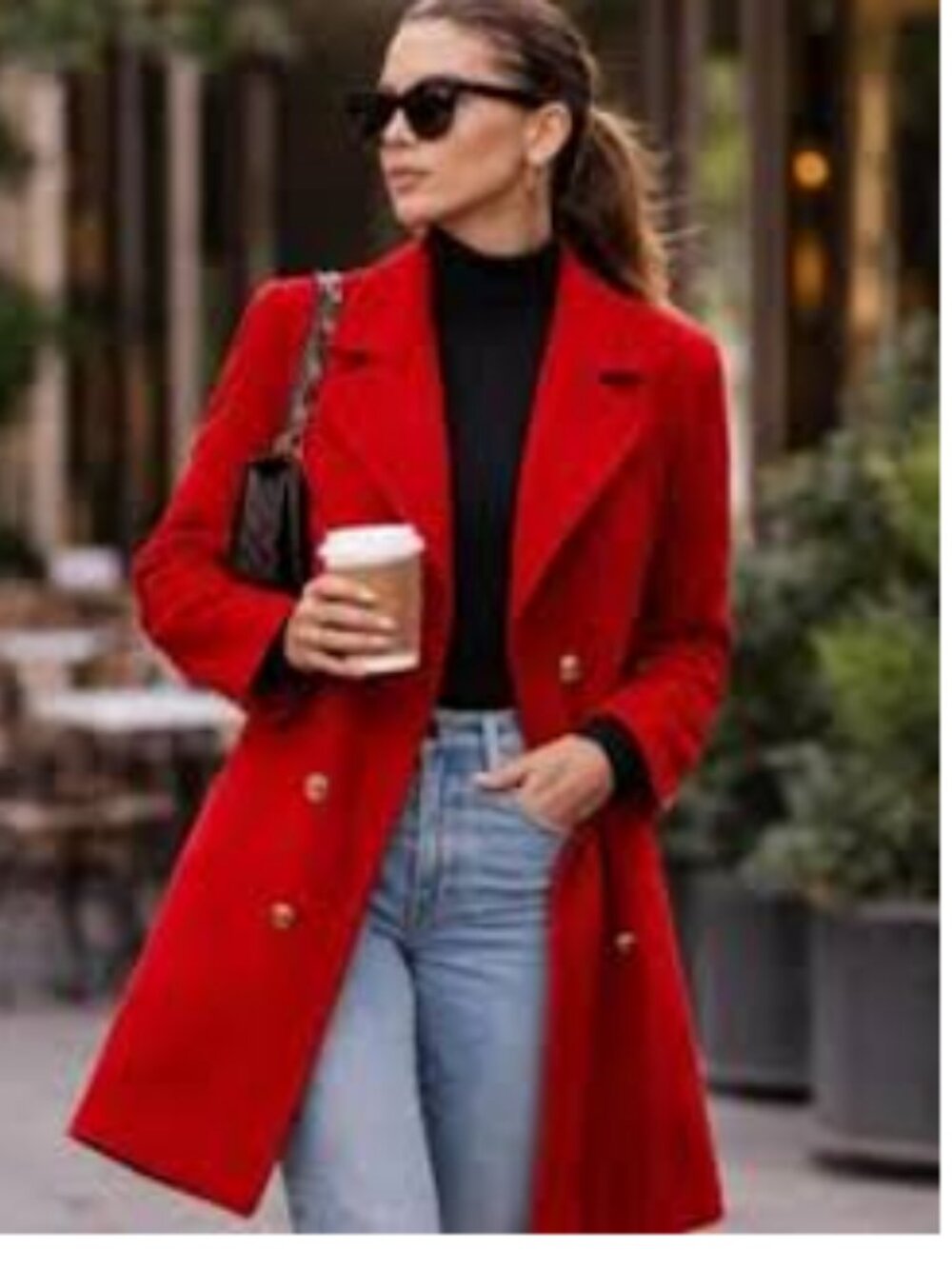JUICY COUTURE LIPSTICK RED DOUBLE BREASTED TRENCH COAT SZ Sm